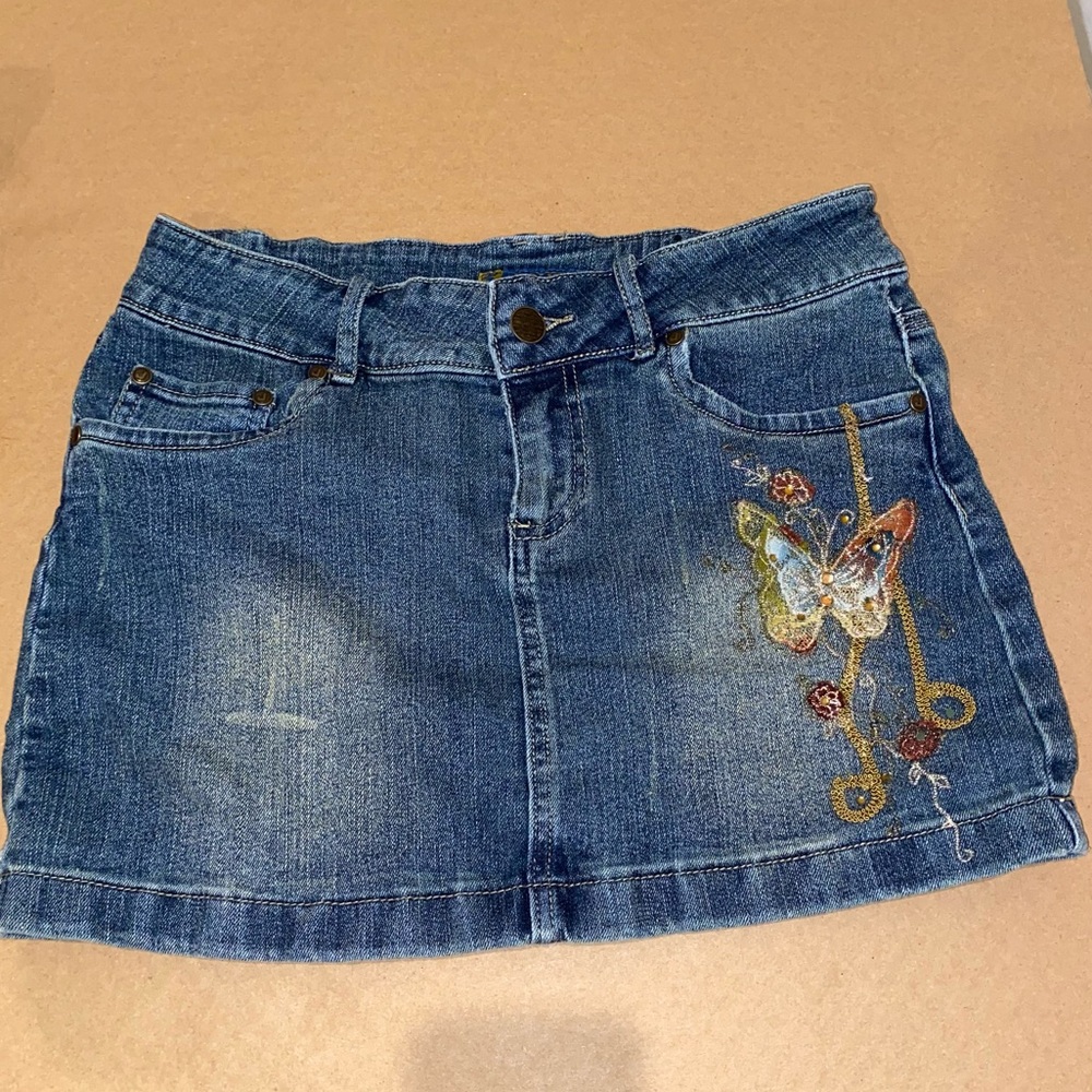 Jou Jou denim mini skirt